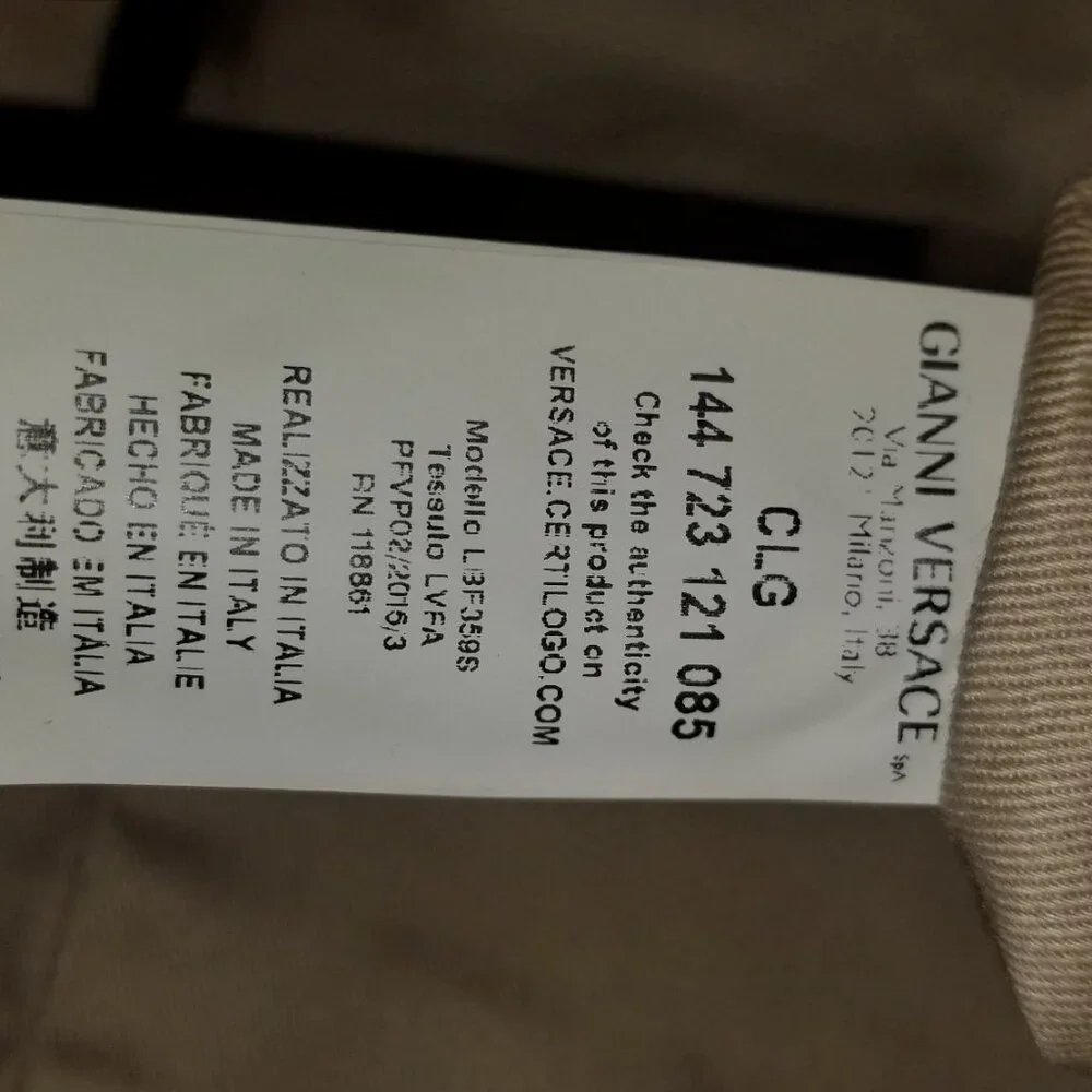 NWOT Gianni Versace Collection Leather Bag - Picture 8 of 11